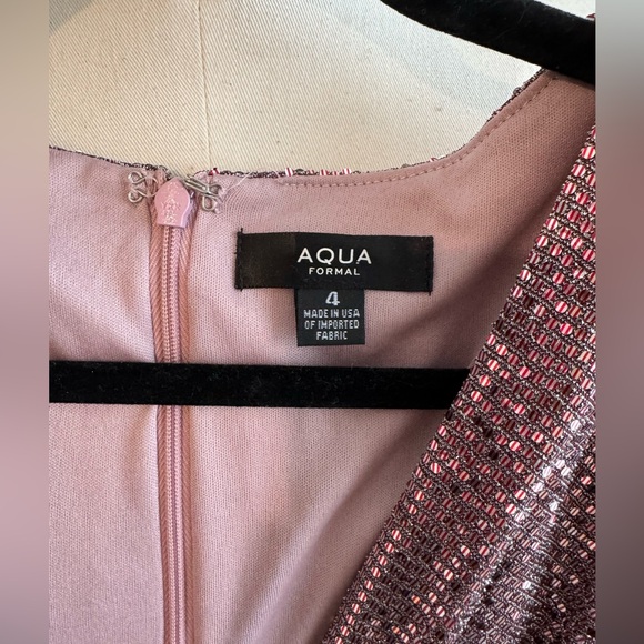 Rose Gold/Pink Aqua Brand- Formal New Years Eve cocktail dress - Picture 3 of 6